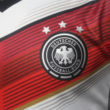 2014 Germany Home White Retro Player Version Soccer Jersey 3 Start 三星