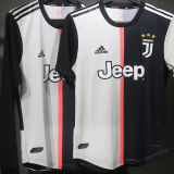 2019/20 JUV Home White Black Retro Player Version Soccer Jersey