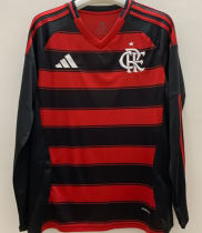 2025/26 Flamengo Home Long Sleeve Soccer Jersey