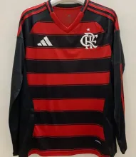 2025/26 Flamengo Home Long Sleeve Soccer Jersey