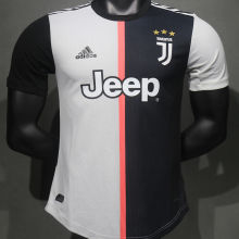 2019/20 JUV Home White Black Retro Player Version Soccer Jersey