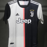 2019/20 JUV Home White Black Retro Player Version Soccer Jersey