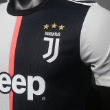 2019/20 JUV Home White Black Retro Player Version Soccer Jersey