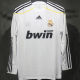 2009/10 RM White Home Retro Player Version Long Sleeve Jersey 球员版 长袖