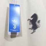 2025 JUV White Cotton Retro Style T-shirt