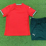 2025/26 Portugal Home Red Player Version Kids Jersey 球员版童装