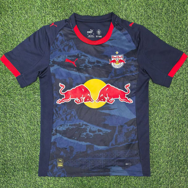2025/26 RB SALZBURG Bull Away Black Fans Jersey 萨尔茨堡红牛