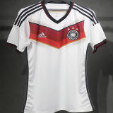 2014 Germany Home White Retro Player Version Soccer Jersey 3 Start 三星
