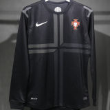 2013 Portugal Away Black Retro Player Version Long Sleeve Jersey 球员版 长袖