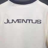 2025 JUV White Cotton Retro Style T-shirt