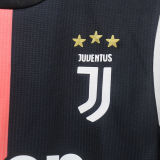 2019/20 JUV Home White Black Retro Player Version Soccer Jersey