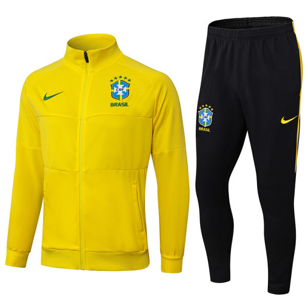 2025 Brazil Yellow Jacket Tracksuit