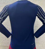 2024/25 PSG 4Th Blue Player Version Long Sleeve Soccer Jersey