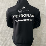 2025 Mercedes AMG Petronas F1 Black Hoody Jacket