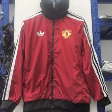 2025 M Utd Red Retro Windbreaker