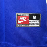1998 Brazil Away Blue Retro Long Sleeve Soccer Jersey