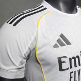 2025/26 RM Home White Player Version Soccer Jersey