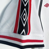 1998/99 M Utd White Retro Soccer Jersey