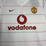 2003/05 M Utd Away Retro Long Sleeve Soccer Jersey 2004/2006