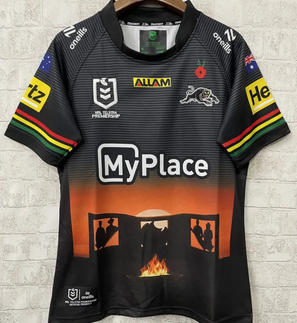 2025 Penrith Panthers Rugby Shirt 美洲豹