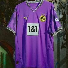2025 BVB Special Edition Purple Goalkeeper Fans Soccer Jersey