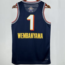2025 ALL-STAR WEMBANYAMA #1 Dark Blue NBA Jerseys