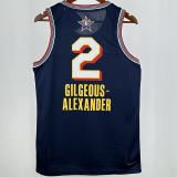 2025 ALL-STAR GILGEOUS-ALEXANDER #2 Dark Blue NBA Jerseys