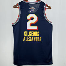 2025 ALL-STAR GILGEOUS-ALEXANDER #2 Dark Blue NBA Jerseys