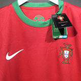 2012 Portugal Home Retro Player Version Long Sleeve Soccer Jersey 球员版长袖