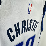 2025 Mavericks CHRISTIE #00 White NBA Jersey