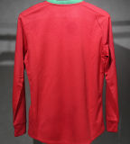 2012 Portugal Home Retro Player Version Long Sleeve Soccer Jersey 球员版长袖