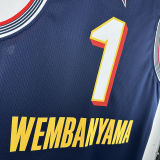 2025 ALL-STAR WEMBANYAMA #1 Dark Blue NBA Jerseys