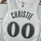 2025 Mavericks CHRISTIE #00 White City Edition NBA Jersey