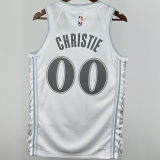 2025 Mavericks CHRISTIE #00 White City Edition NBA Jersey