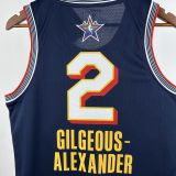 2025 ALL-STAR GILGEOUS-ALEXANDER #2 Dark Blue NBA Jerseys