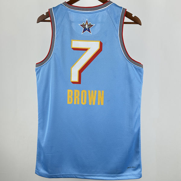 2025 ALL-STAR BROWN #7  Baby Blue NBA Jerseys