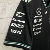2025 Mercedes AMG Petronas F1 Black Team T-Shirt