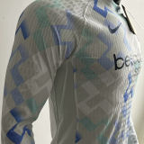 2025/26 In Milan Away White Player Version Long Sleeve Soccer Jersey