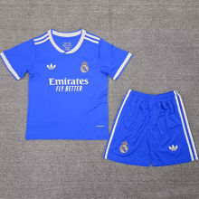 2025/26 RM Third Blue Kids Soccer Jersey
