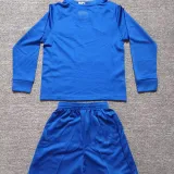 2008/09 M Utd Third Blue Retro Kids Long Sleeve Soccer Jersey 长袖