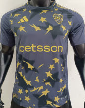 2025 Boca Third Black Player Version Soccer Jersey