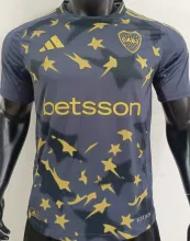 2025 Boca Third Black Player Version Soccer Jersey
