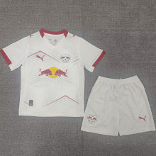 2025/26 RB L Home White Kids Soccer Jersey 莱比锡红牛