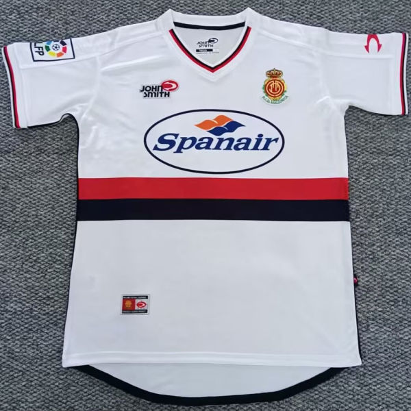 2001/2002 Mallorca White Retro Fans Soccer Jersey