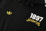 2025/26 JUV Black Hoody Zipper Jacket Windbreaker