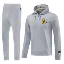 2025/26 M Utd Grey Hoody Zipper Jacket Windbreaker