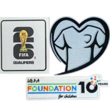 2026 World Cup EQ  （UEFA FOUNDATION 10 YEARS PATCH） 2026 欧预赛章 10周年公平条   (You can buy it Or tell me to print it on the Jersey )