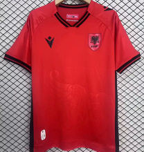 2025/26 Albania Home Red Fans Soccer Jersey 阿尔巴尼亚