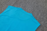 2025/26 Man City Blue Vest Training Jersey(A Set)