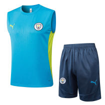 2025/26 Man City Blue Vest Training Jersey(A Set)